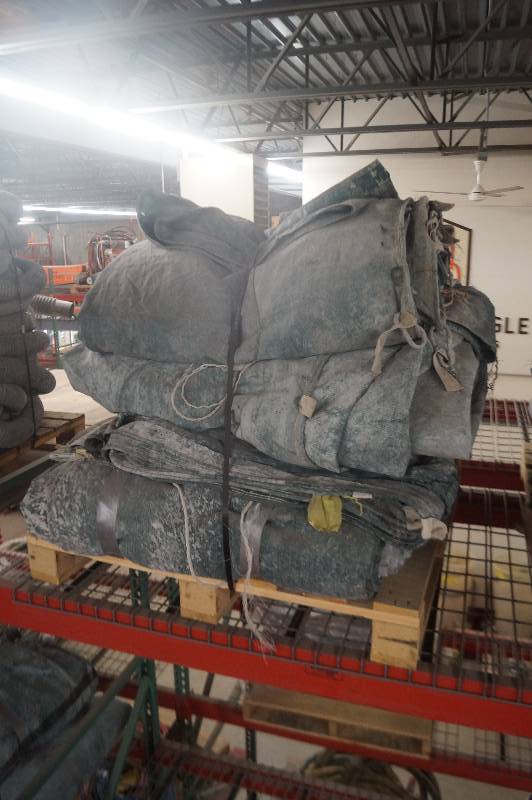 lot 193 image: Pallet of Overspray Tarps