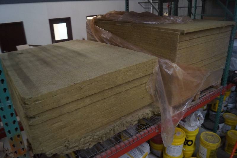 lot 203 image: Pallets of Mineral Wool Sound Barrier