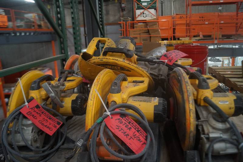 lot 220 image: DeWalt Chop Saws