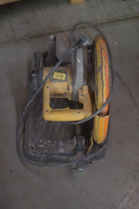 lot 224 image: DeWalt Chop Saw