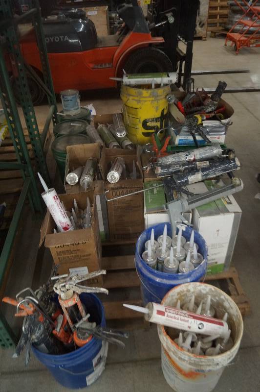 lot 229 image: Large Lot Drywall Adhesive & Acoustical  Sealant