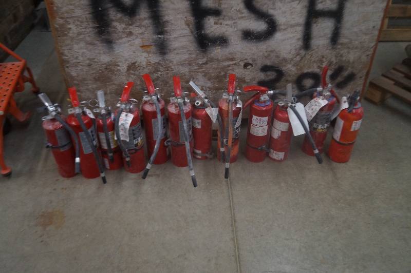 lot 147 image: 12 Fire Extinguishers