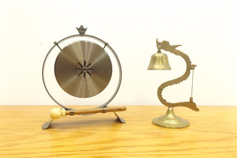 2 Small Brass etc. Asina Type Gongs