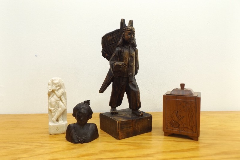Lot of Wood, Stone, etc. Asian Themed Items