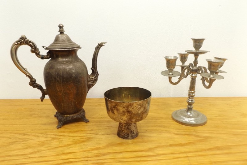 Lot of Vintage Silver Plated Items