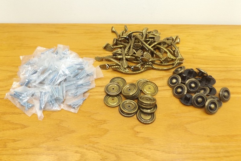 Large Lot of Vintage Cupboard Hardware