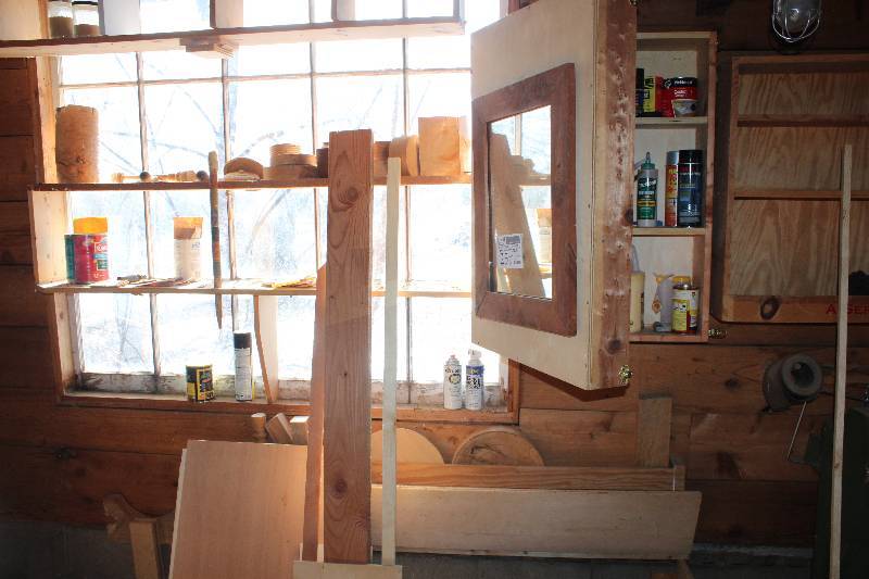 lot 25 image: Lot of (2) Wall Shelf & Contents