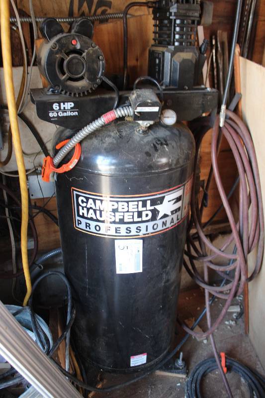 lot 5 image: 1996 Campbell Hausfeld Professional Compressor