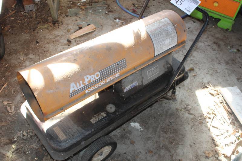 lot 45 image: All-Pro 100K BTU Heater