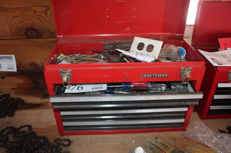 lot 76 image: Toolbox w Ratchet, Socket Set