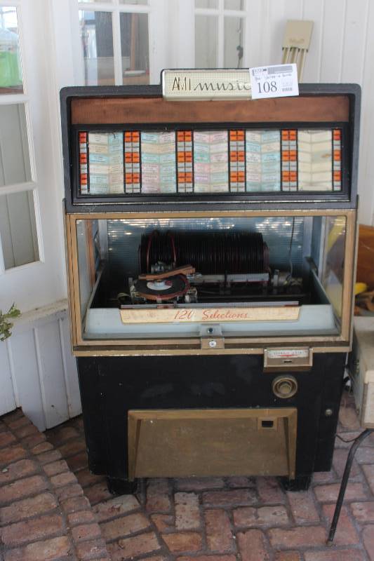 lot 108 image: AMI Jukebox w Records