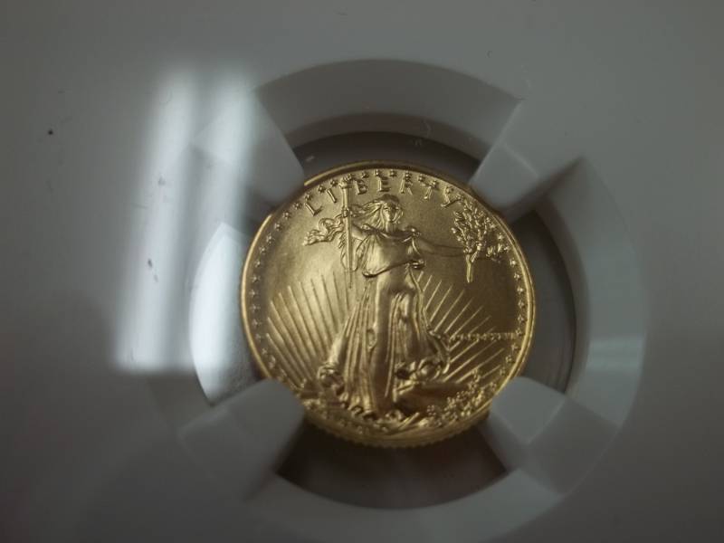 Gold $5 1986 Eagle 110 oz Fine Gold