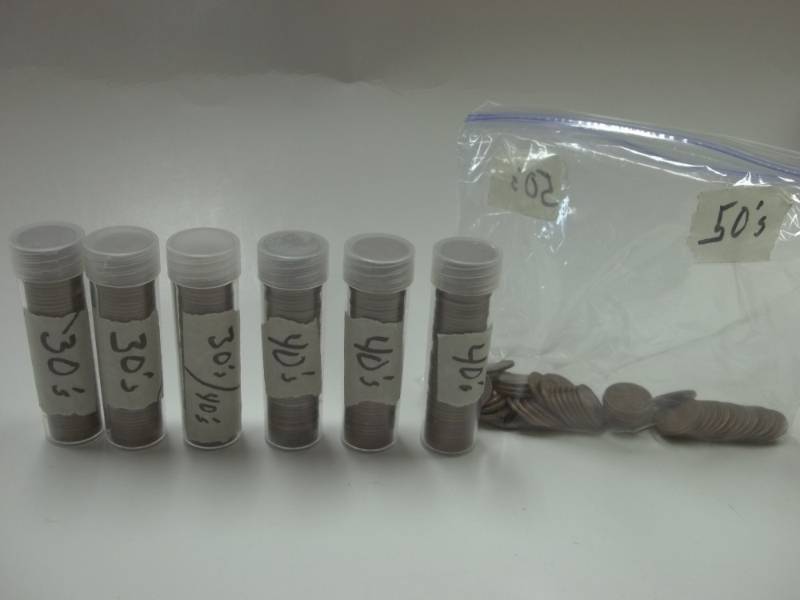 Assorted 1930s, 1940s and 1950 Pennies