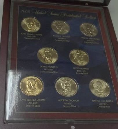 2008 Presidential Dollars with case