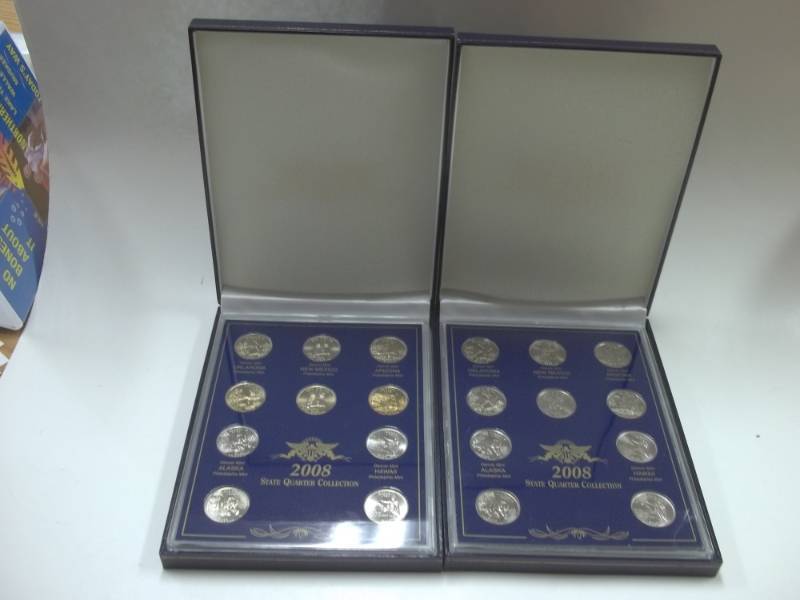 Pair of 2008 State Quarter Collection with 20 Quarters