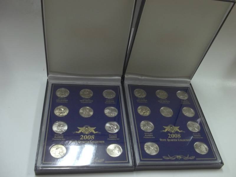 Pair of 2008 State Quarter Collection with 20 Quarters