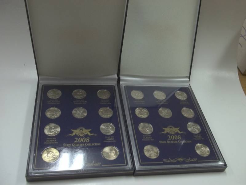 Pair of 2008 State Quarter Collection with 20 Quarters