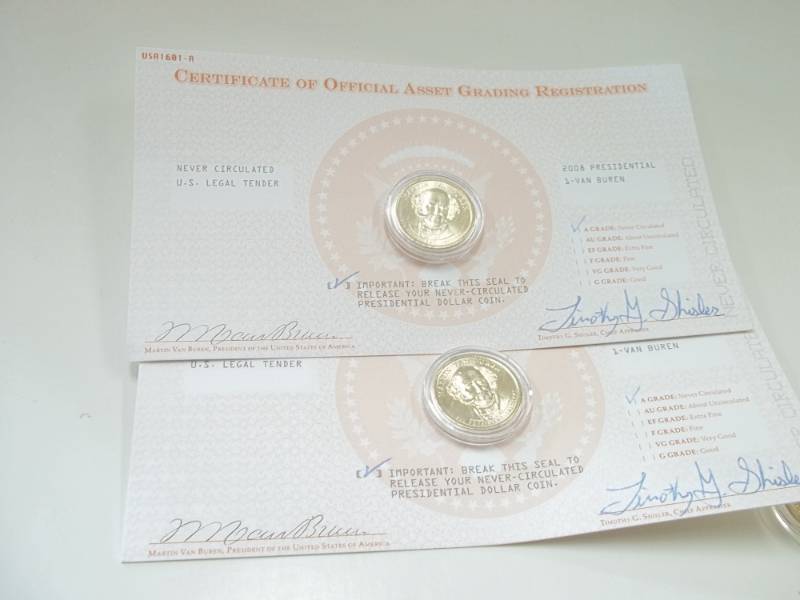 10 Assorted Presidential Dollars