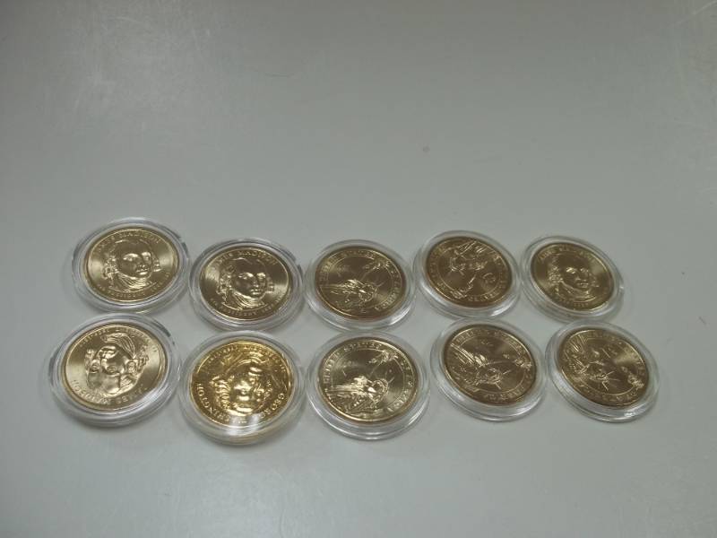 10 Assorted Presidential Dollars