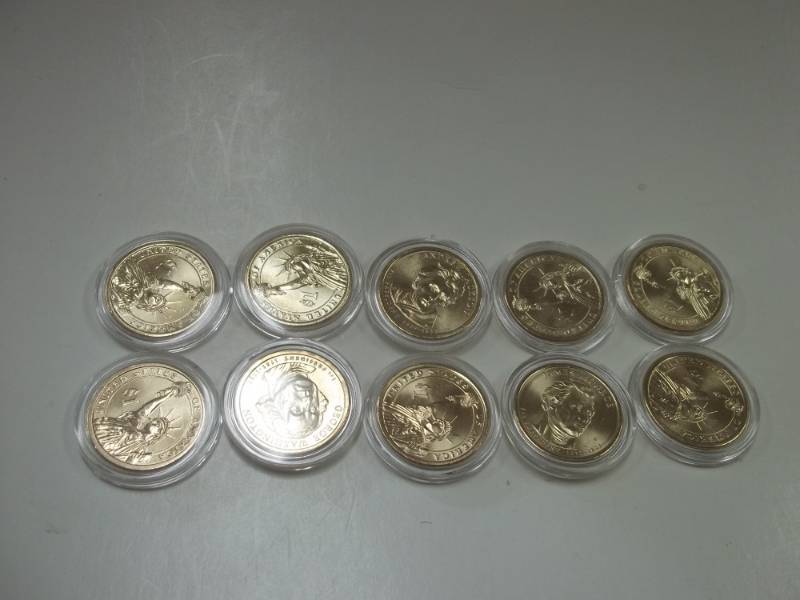10 Assorted Presidential Dollars