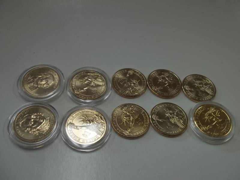 10 Assorted Presidential Dollars