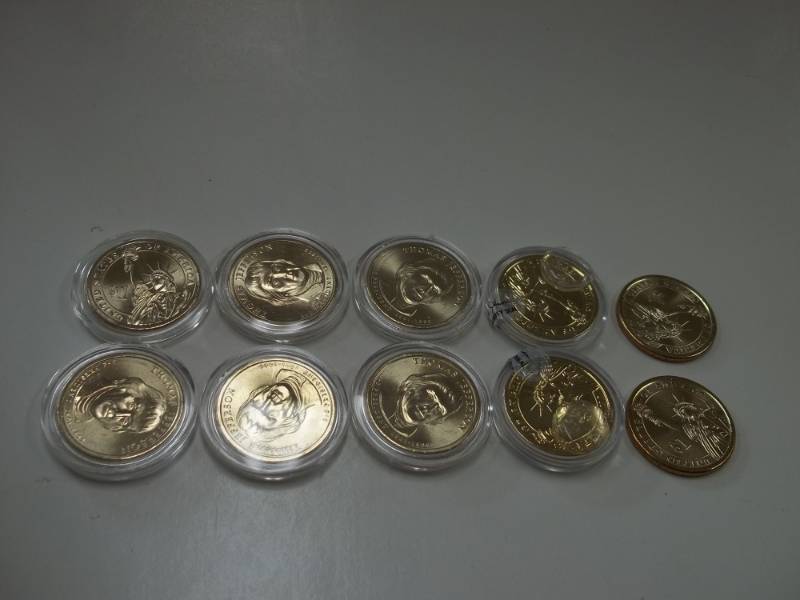 10 Assorted Presidential Dollars