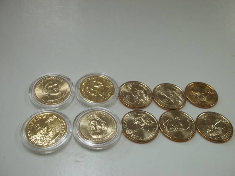 10 Assorted Presidential Dollars