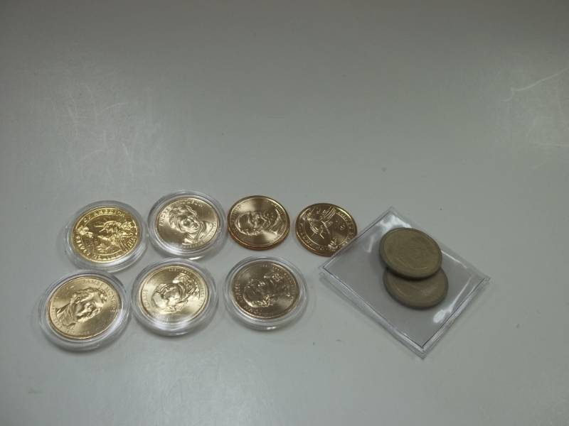 9 Assorted Presidential Dollars