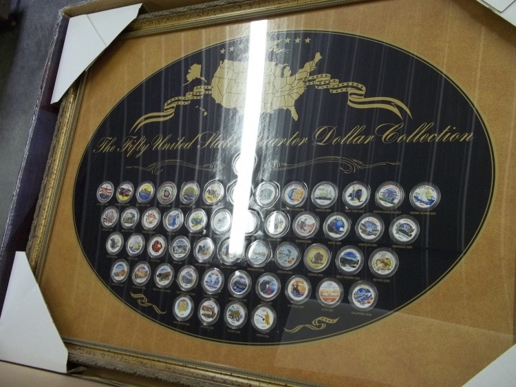 United States Quarter Dollar Display