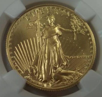 Gold $25 1986 Eagle MS 69 12 oz. Fine Gold