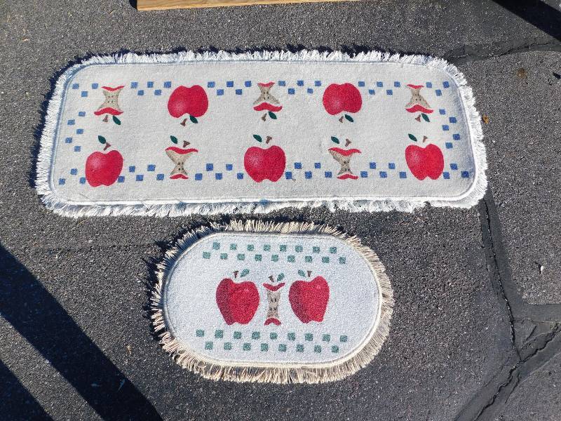 2 Hand Painted Rugs