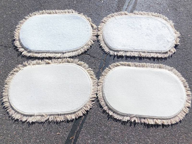 4 Blank 2x3 Fringed Oval Rug