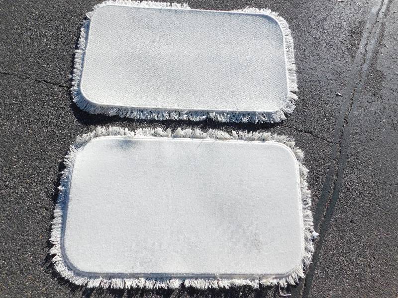 2 Blank 2x4 Rectangle Fringed Rug