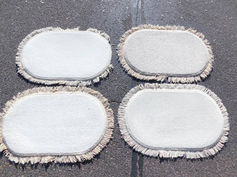 4 Blank 2x3 Fringed Oval Rug
