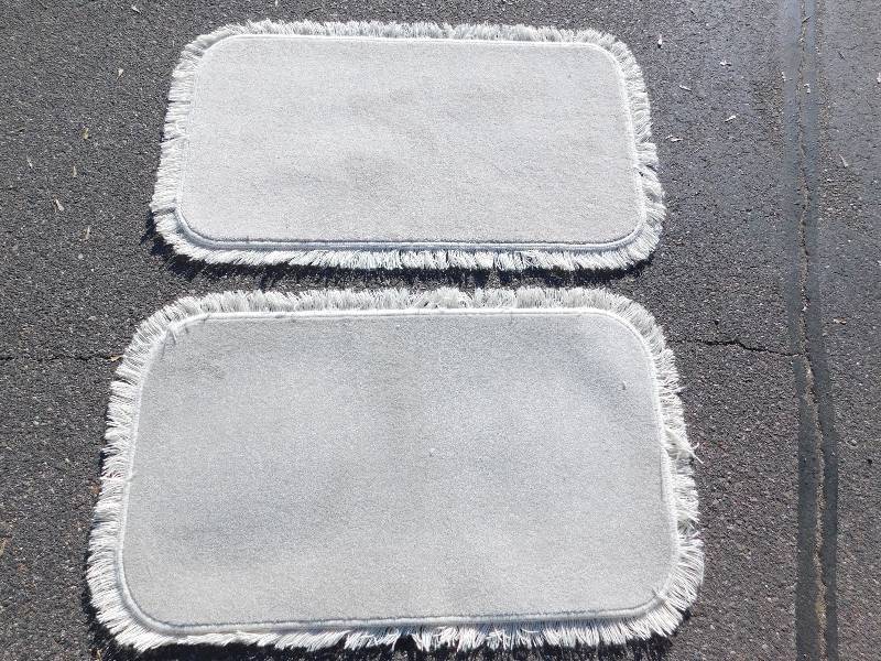2 Blank 2x4 Rectangle Fringed Rug