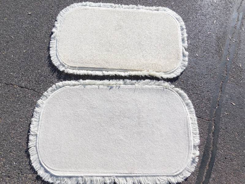 2 Blank 2x4 Rectangle Fringed Rug