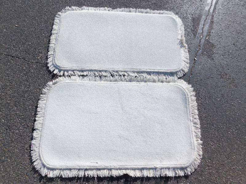 2 Blank 2x4 Rectangle Fringed Rug