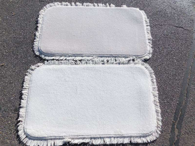 2 Blank 2x4 Rectangle Fringed Rug
