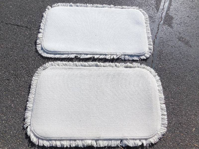 2 Blank 2x4 Rectangle Fringed Rug