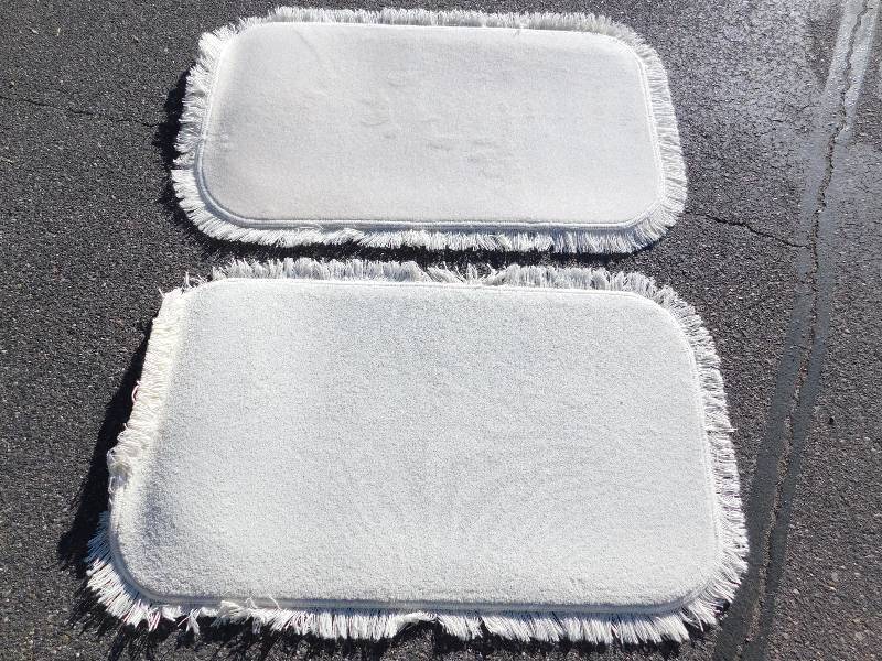 2 Blank 2x4 Rectangle Fringed Rug