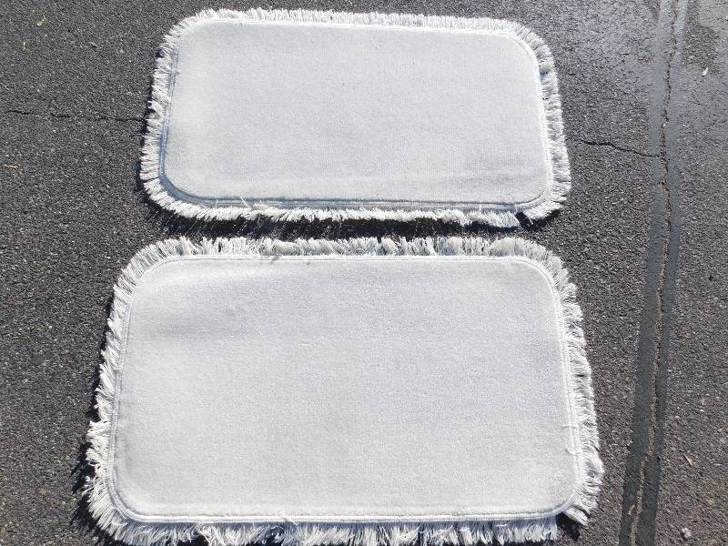 2 Blank 2x4 Rectangle Fringed Rug