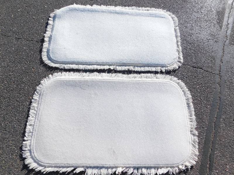 2 Blank 2x4 Rectangle Fringed Rug