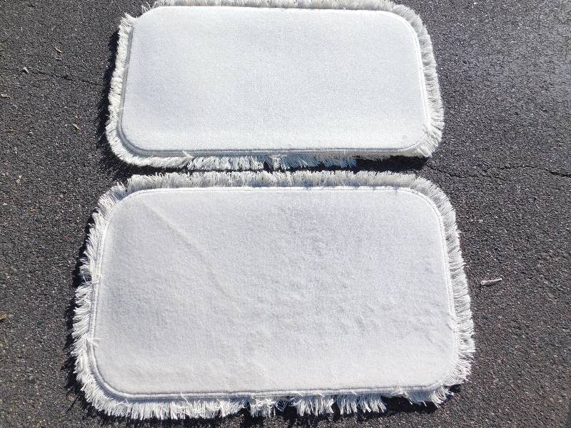 2 Blank 2x4 Rectangle Fringed Rug