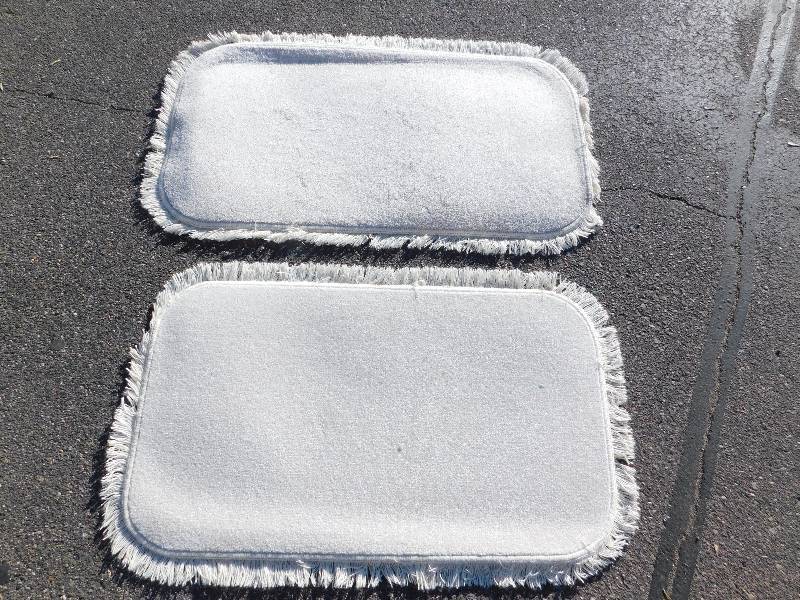 2 Blank 2x4 Rectangle Fringed Rug