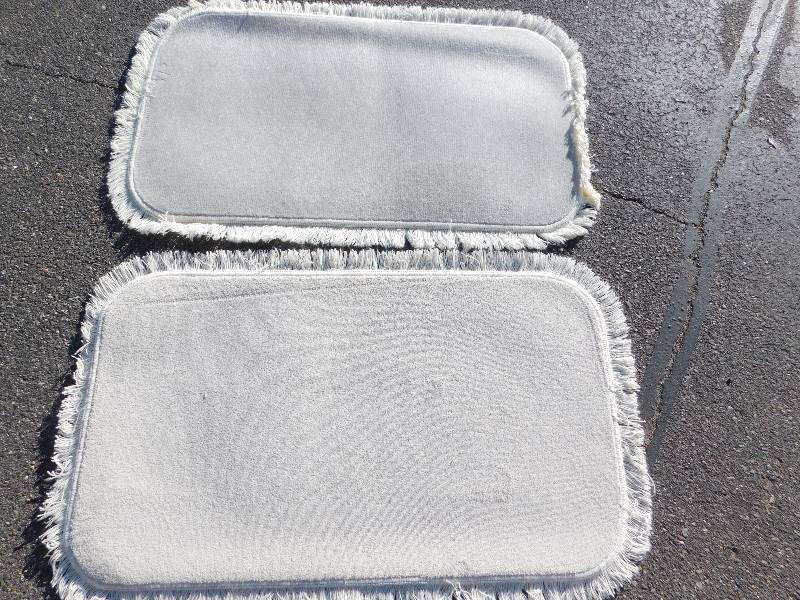 2 Blank 2x4 Rectangle Fringed Rug