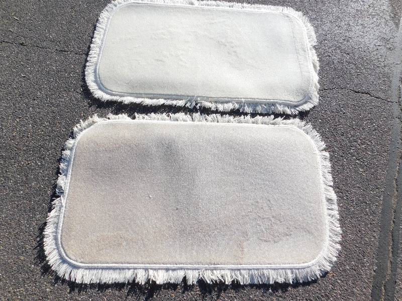 2 Blank 2x4 Rectangle Fringed Rug