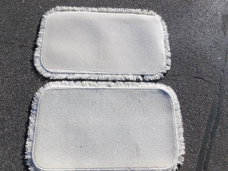 2 Blank 2x4 Rectangle Fringed Rug