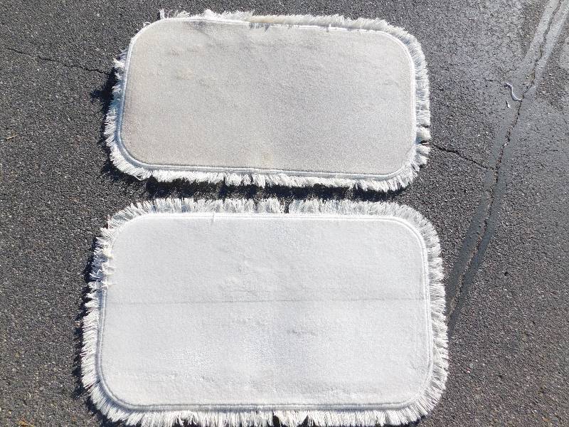 2 Blank 2x4 Rectangle Fringed Rug