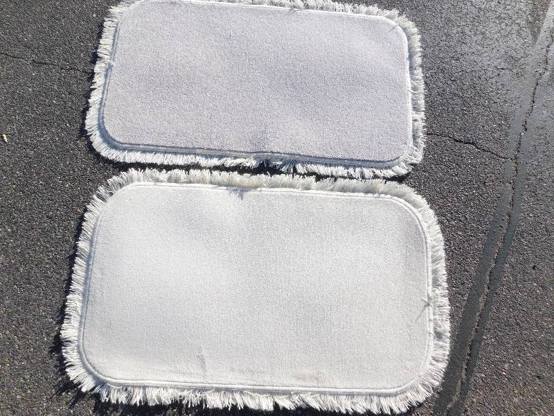 2 Blank 2x4 Rectangle Fringed Rug