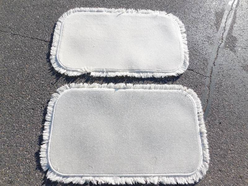 2 Blank 2x4 Rectangle Fringed Rug